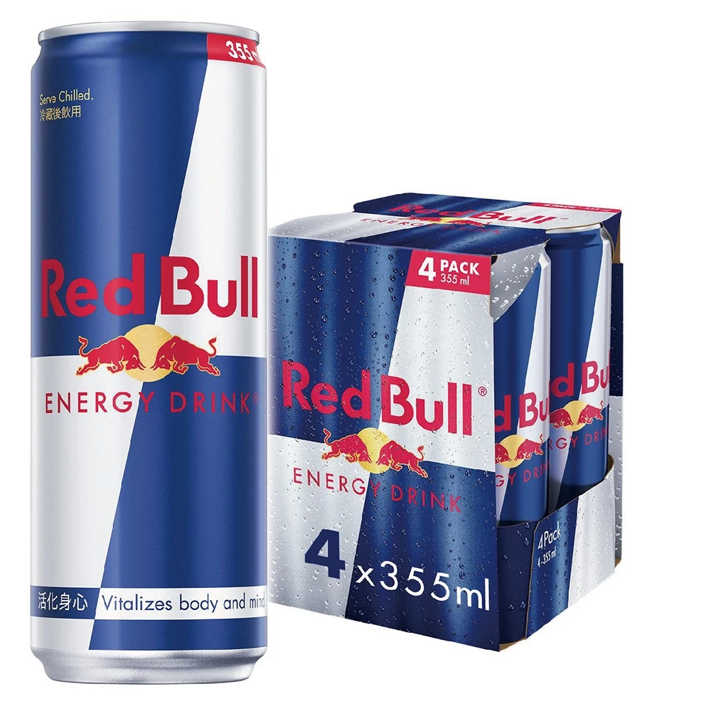 【Red Bull 紅牛】能量飲料 355ml x4入組